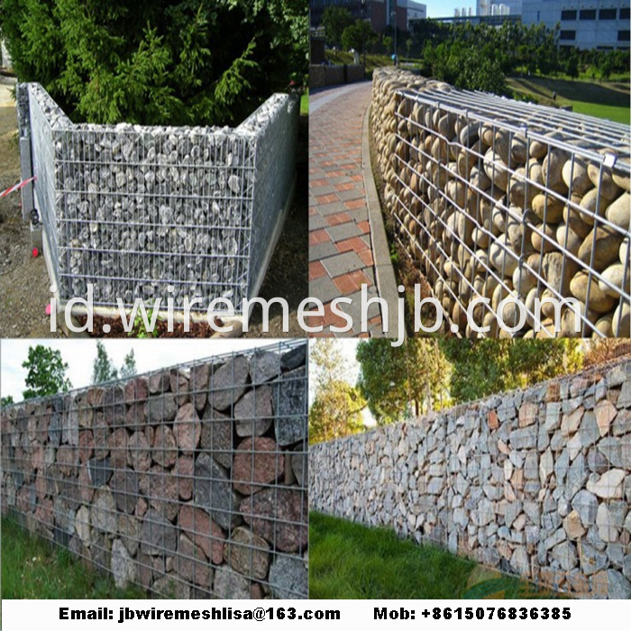 Hot-dip Galvanized Welding Stone Cage Net/ Gabion Mesh